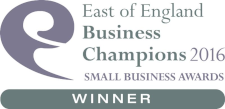East of England Business Champions Small Business Awards 2016 winner