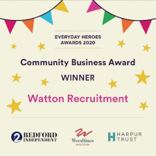 Bedford Everyday Heroes Awards 2020 Community Business Award winner